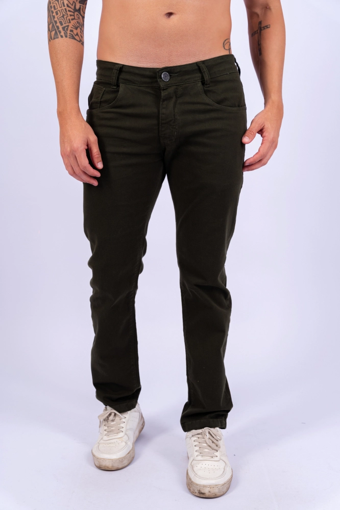 CALCA JEANS MAHALO COLOR MILITAR
