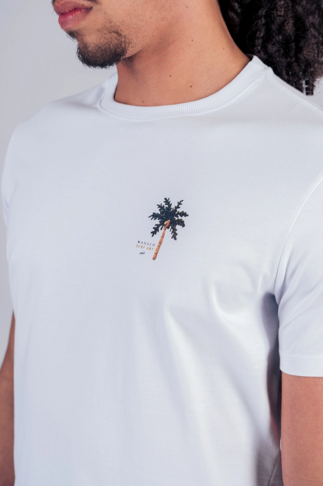 T-SHIRT BASICA MAHALO BORDADO KOKE ONE