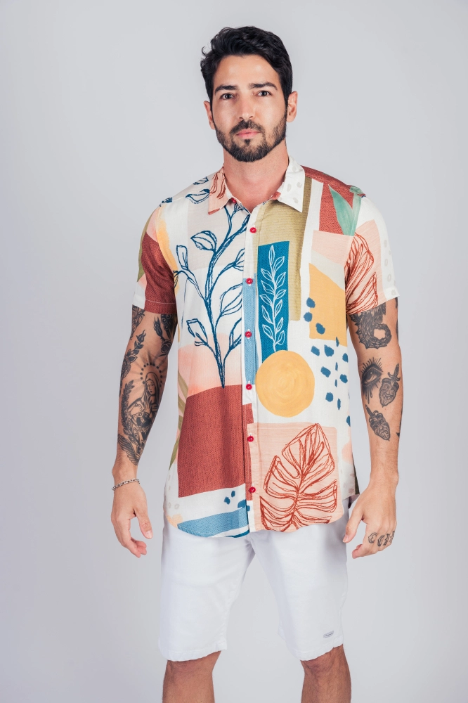 CAMISA TECIDO M/C MAHALO VERAO