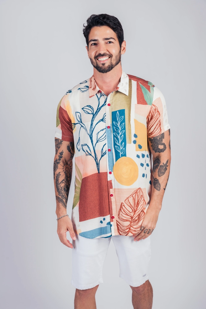 CAMISA TECIDO M/C MAHALO VERAO