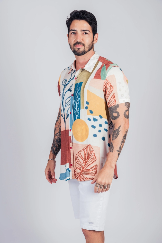 CAMISA TECIDO M/C MAHALO VERAO