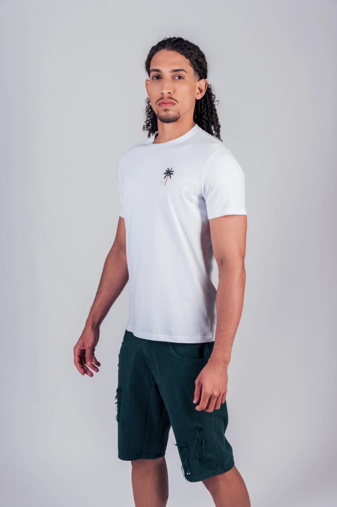 T-SHIRT BASICA MAHALO BORDADO KOKE ONE