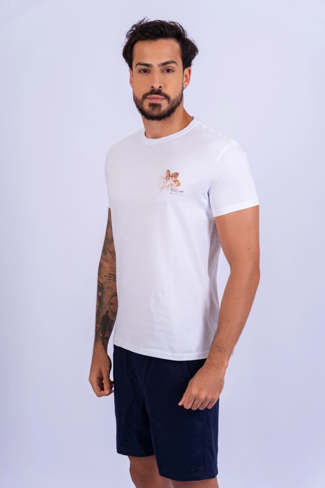 T-SHIRT BASICA MAHALO FLOWER
