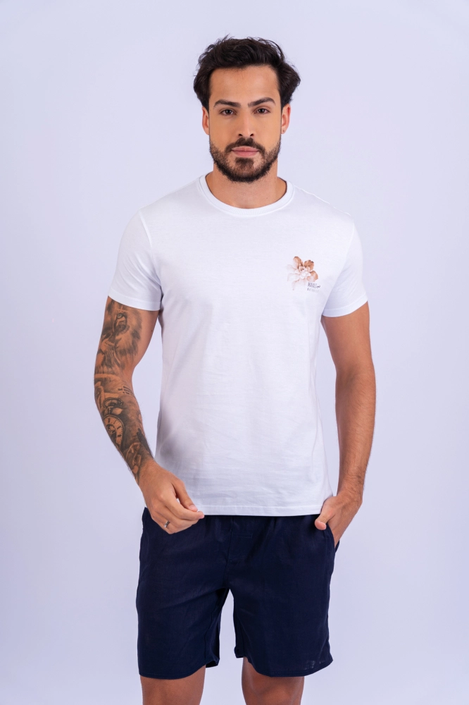 T-SHIRT BASICA MAHALO FLOWER