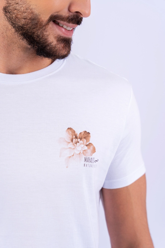 T-SHIRT BASICA MAHALO FLOWER